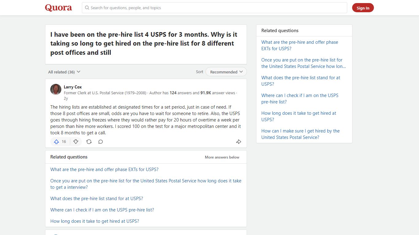 I have been on the pre-hire list 4 USPS for 3 months. Why is it ... - Quora